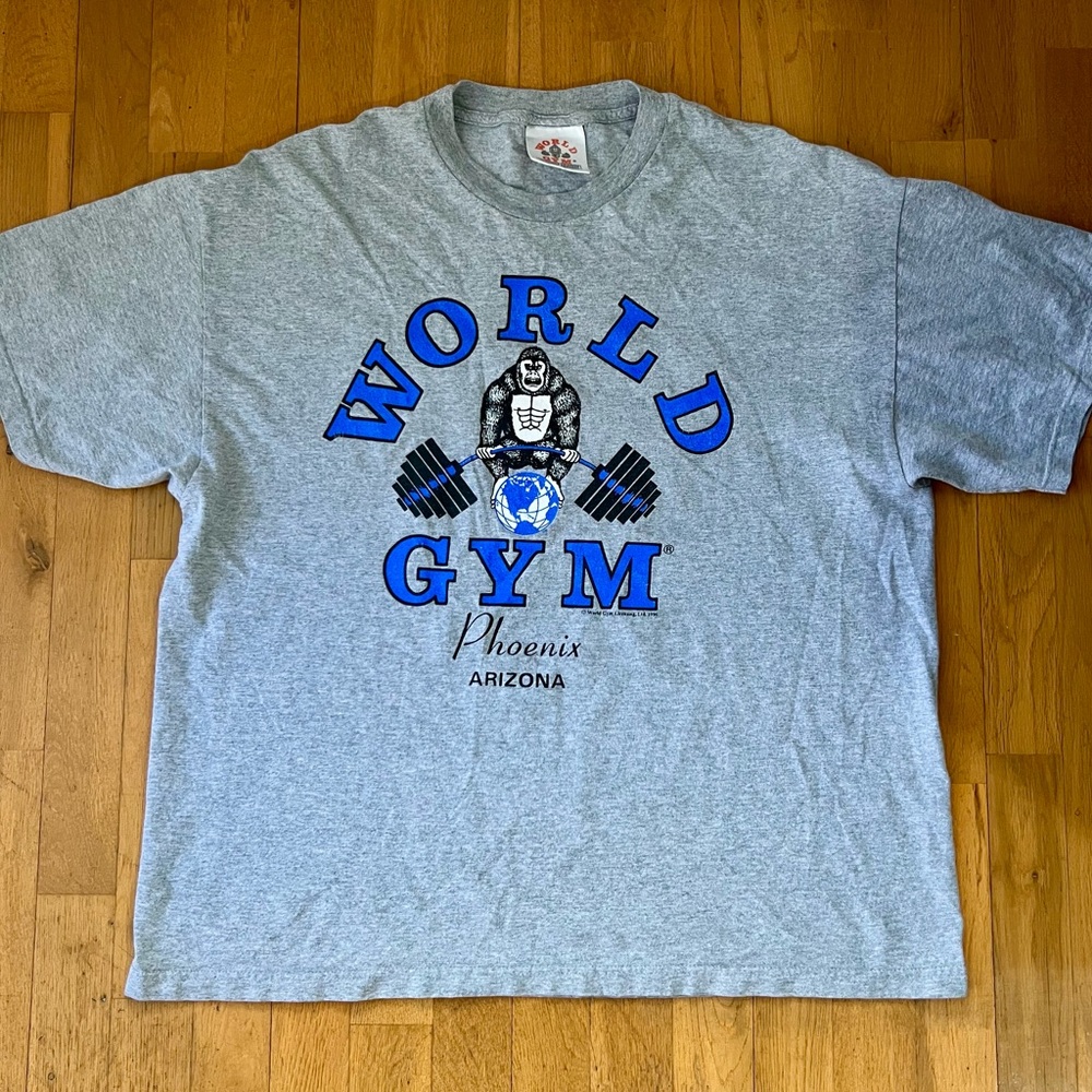 1996 Vintage World Gym Shirt XL 2XL
